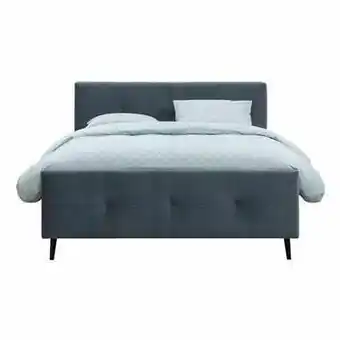 Leen Bakker Bed Emma - grijs - 140x200 cm aanbieding