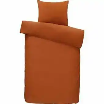 Leen Bakker Comfort dekbedovertrek Ryan - caramel - 140x200/220 cm aanbieding