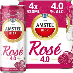 Albert Heijn Amstel Rosé bier 4-pack aanbieding