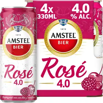 Albert Heijn Amstel Rosé bier 4-pack aanbieding