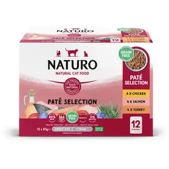 Albert Heijn Naturo Pate selection chicken, salmon, turkey aanbieding