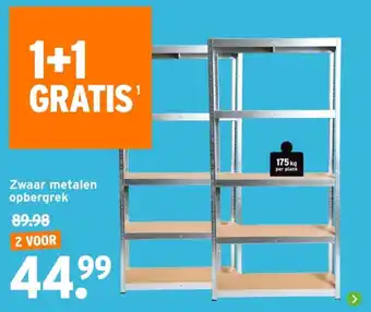 GAMMA Zwaar metalen opbergrek aanbieding