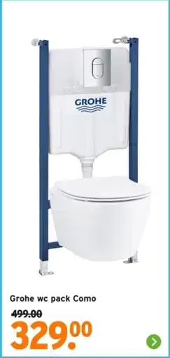 GAMMA Grohe wc pack Como aanbieding