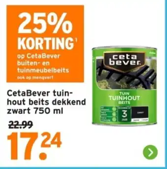 GAMMA CetaBever tuin hout beits dekkend zwart aanbieding