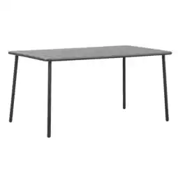 Leen Bakker Tuintafel Vence - metaal antraciet - 72x150x90 cm - Leen Bakker aanbieding