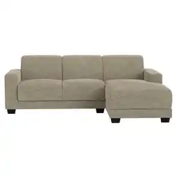 Leen Bakker Bank Aberdeen met chaise longue rechts - Rebel - taupe - Leen Bakker aanbieding