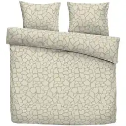 Leen Bakker Dekbedovertrek Granada - beige - 240x220 cm - Leen Bakker aanbieding