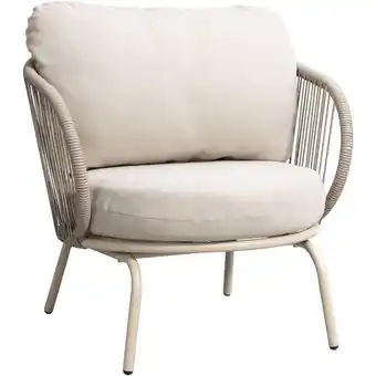 Leen Bakker Loungefauteuil Fermo - zand - Leen Bakker aanbieding