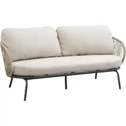 Leen Bakker Loungebank Fermo 2,5 zits - antraciet - 75x180x81 cm - Leen Bakker aanbieding