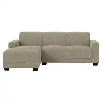 Leen Bakker Bank Aberdeen met chaise longue links - Rebel - taupe - Leen Bakker aanbieding