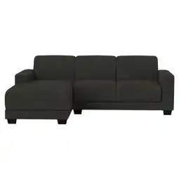 Leen Bakker Bank Aberdeen met chaise longue links - Preston - antraciet - Leen Bakker aanbieding