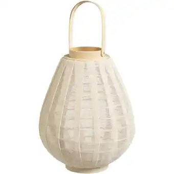 Leen Bakker Solar lantaarn Iza - beige - 50xØ29 cm - Leen Bakker aanbieding