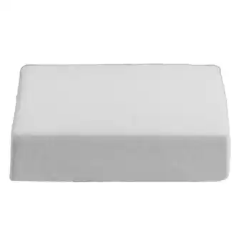 Leen Bakker Waterdichte matrasbeschermer molton - wit - 120x200 cm - Leen Bakker aanbieding