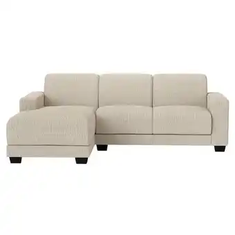 Leen Bakker Bank Aberdeen met chaise longue links - Kansas - crème - Leen Bakker aanbieding