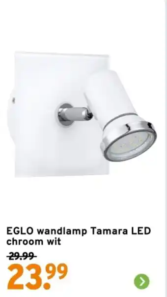 GAMMA EGLO wandlamp Tamara LED chroom wit aanbieding