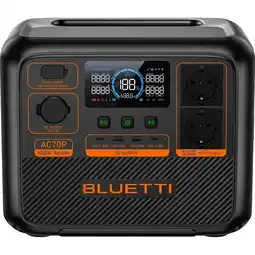 ANWB Bluetti AC70P Powerstation Zwart aanbieding