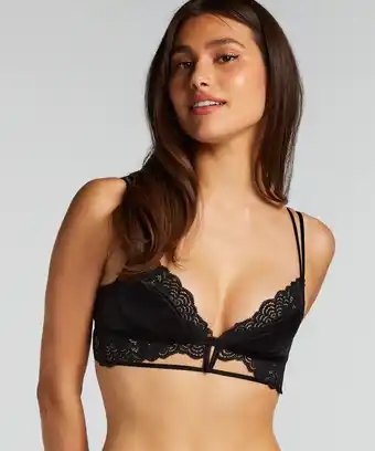 Hunkemoller Hunkemöller Bralette Lainey Zwart aanbieding