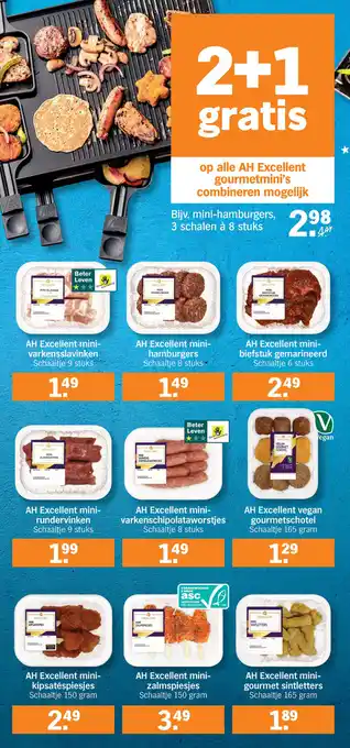 Albert Heijn op alle AH Excellent gourmetmini's combineren mogelijk aanbieding