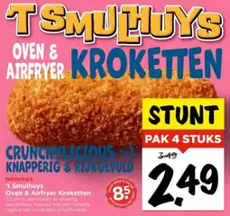 Vomar Voordeelmarkt Diepvries 't Smulhuys Oven & Airfryer Kroketten aanbieding