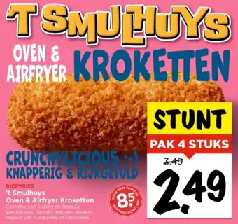 Vomar Voordeelmarkt Diepvries 't Smulhuys Oven & Airfryer Kroketten aanbieding