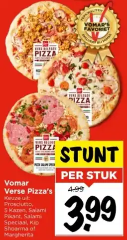 Vomar Voordeelmarkt Vomar Verse Pizza's aanbieding