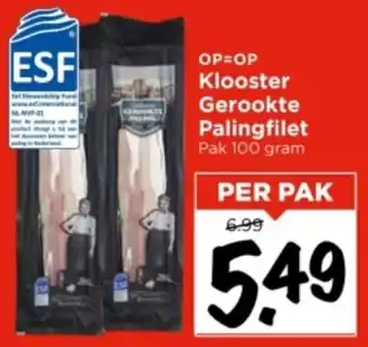 Vomar Voordeelmarkt Klooster Gerookte Palingfilet aanbieding