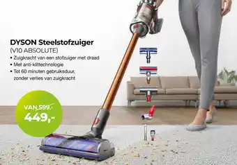 EP Beerepoot DYSON Steelstofzuiger V10 ABSOLUTE aanbieding