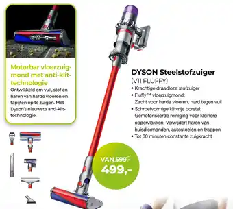 EP Beerepoot DYSON Steelstofzuiger V11 FLUFFY aanbieding