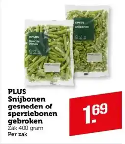 Coop PLUS Snijbonen gesneden of sperziebonen gebroke aanbieding