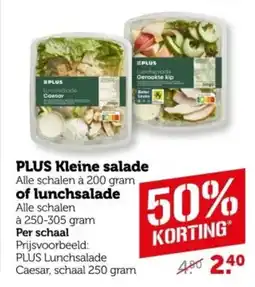 Coop PLUS Kleine salade of lunchsalade aanbieding