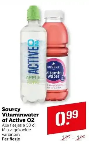 Coop Sourcy Vitaminwater of Active 02 aanbieding