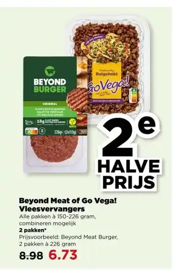 PLUS Beyond Meat of Go Vega! Vleesvervangers aanbieding