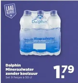 PLUS Dalphin Mineraalwater zonder koolzuur aanbieding