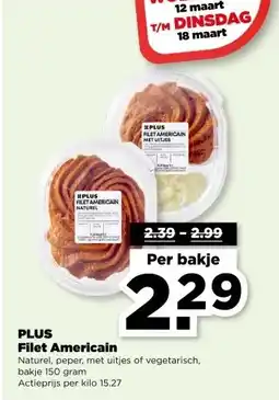 PLUS PLUS Filet Americain aanbieding