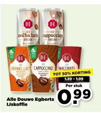 PLUS Alle Douwe Egberts IJskoffie aanbieding