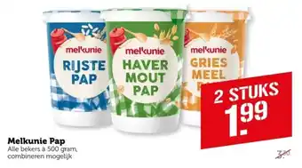 Coop Melkunie Pap aanbieding