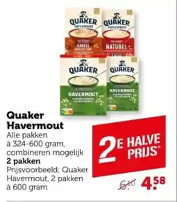 Coop Quaker Havermout aanbieding