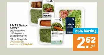 Albert Heijn Alle AH Stamppotten 25% Korting aanbieding