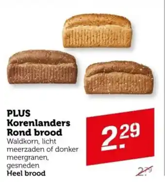 Coop PLUS Korenlanders Rond brood aanbieding