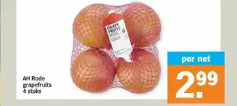 Albert Heijn AH Rode Grapefruits 4 Stuks aanbieding