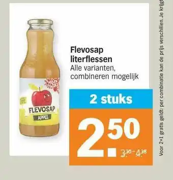 Albert Heijn Flevosap Literflessen aanbieding