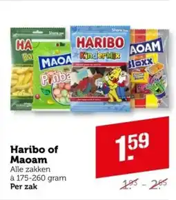 Coop Haribo of Maoam aanbieding