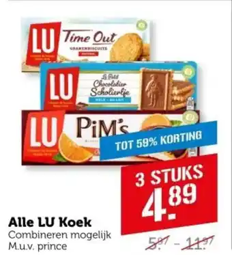 Coop Alle LU Koek aanbieding