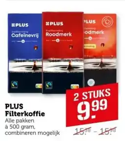 Coop PLUS Filterkoffie aanbieding