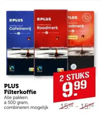 Coop PLUS Filterkoffie aanbieding