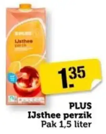 Coop PLUS IJsthee perzik aanbieding