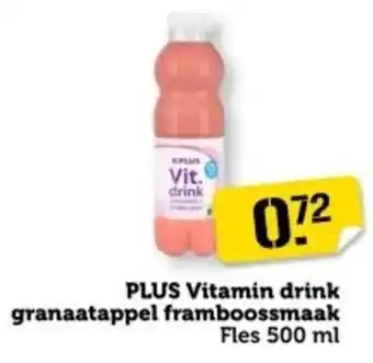 Coop PLUS Vitamin drink granaatappel framboossmaak aanbieding