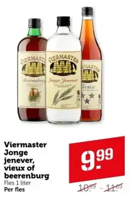 Coop Viermaster Jonge jenever, vieux of beerenburg aanbieding