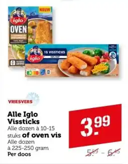 Coop Alle Iglo Vissticks of oven vis aanbieding