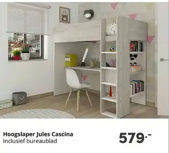 Baby & Tiener Hoogslaper Jules Cascina Inclusief Bureaublad aanbieding